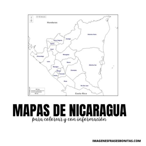 Mapa de Centroamérica para Colorear Imágenes y Dibujos del Mapa