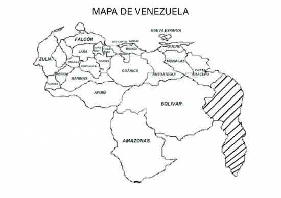 Mapa De Venezuela Para Colorear Imágenes Y Dibujos Del Mapa Venezolano Para Imprimir 3970